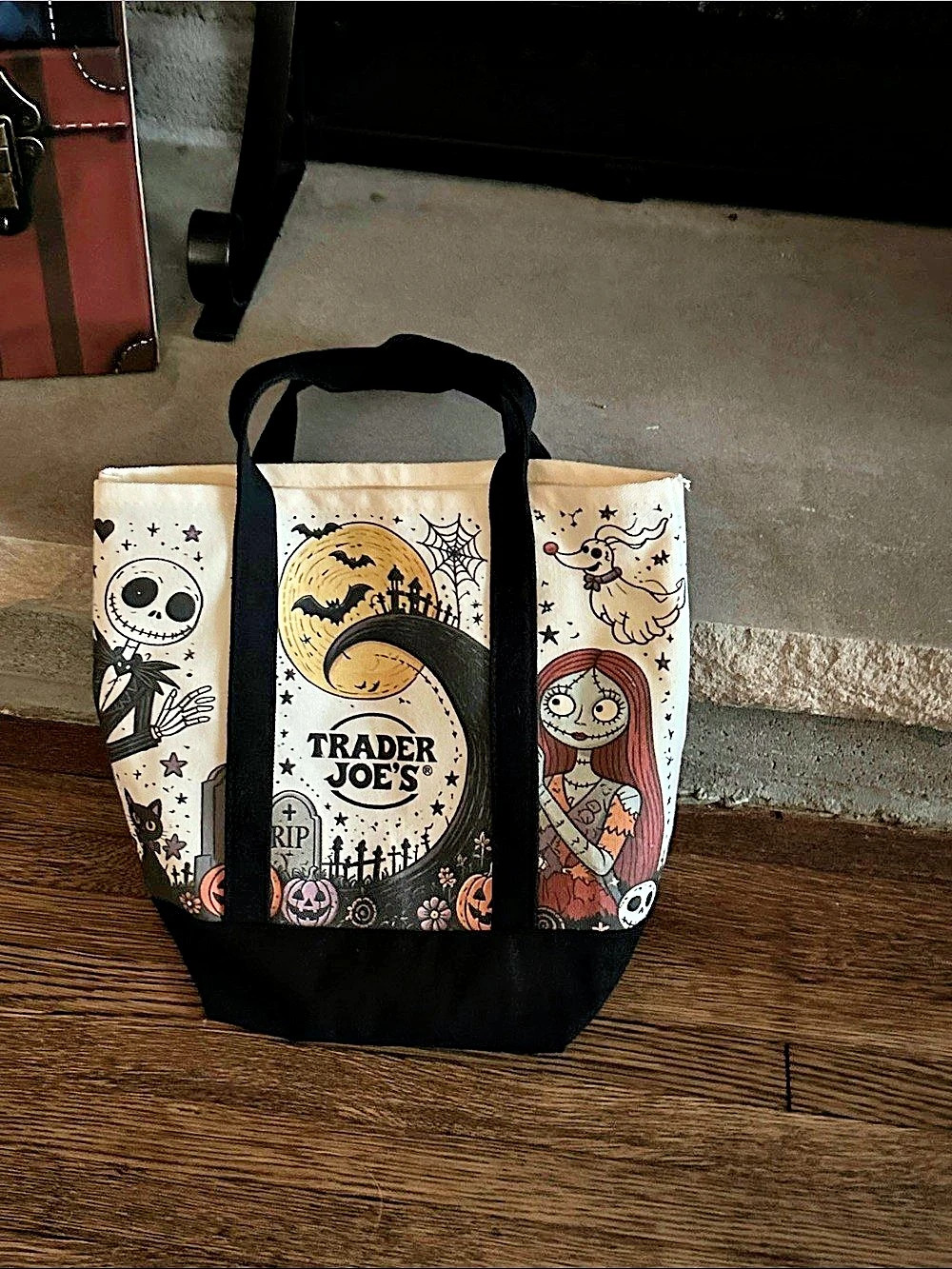 Trader Joe's Halloween Graphic Tote Bag